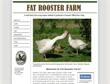Tablet Screenshot of fatroosterfarm.com